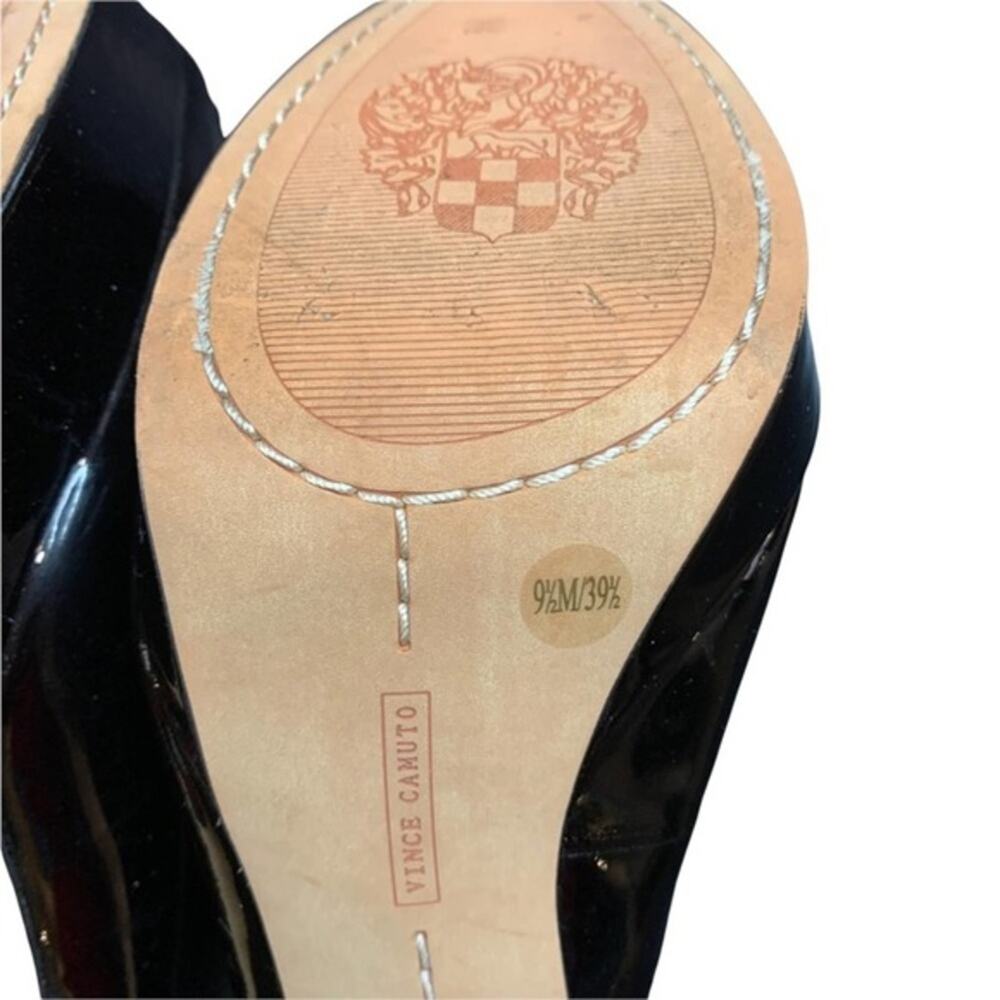 Vince Camuto women’s steletto black patent leather heels. Size 9.5 M - Picture 4 of 13